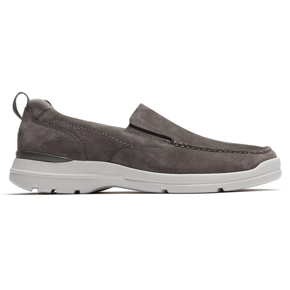 Rockport Mens City Edge - Slip-On Dark Grey - QFO847193